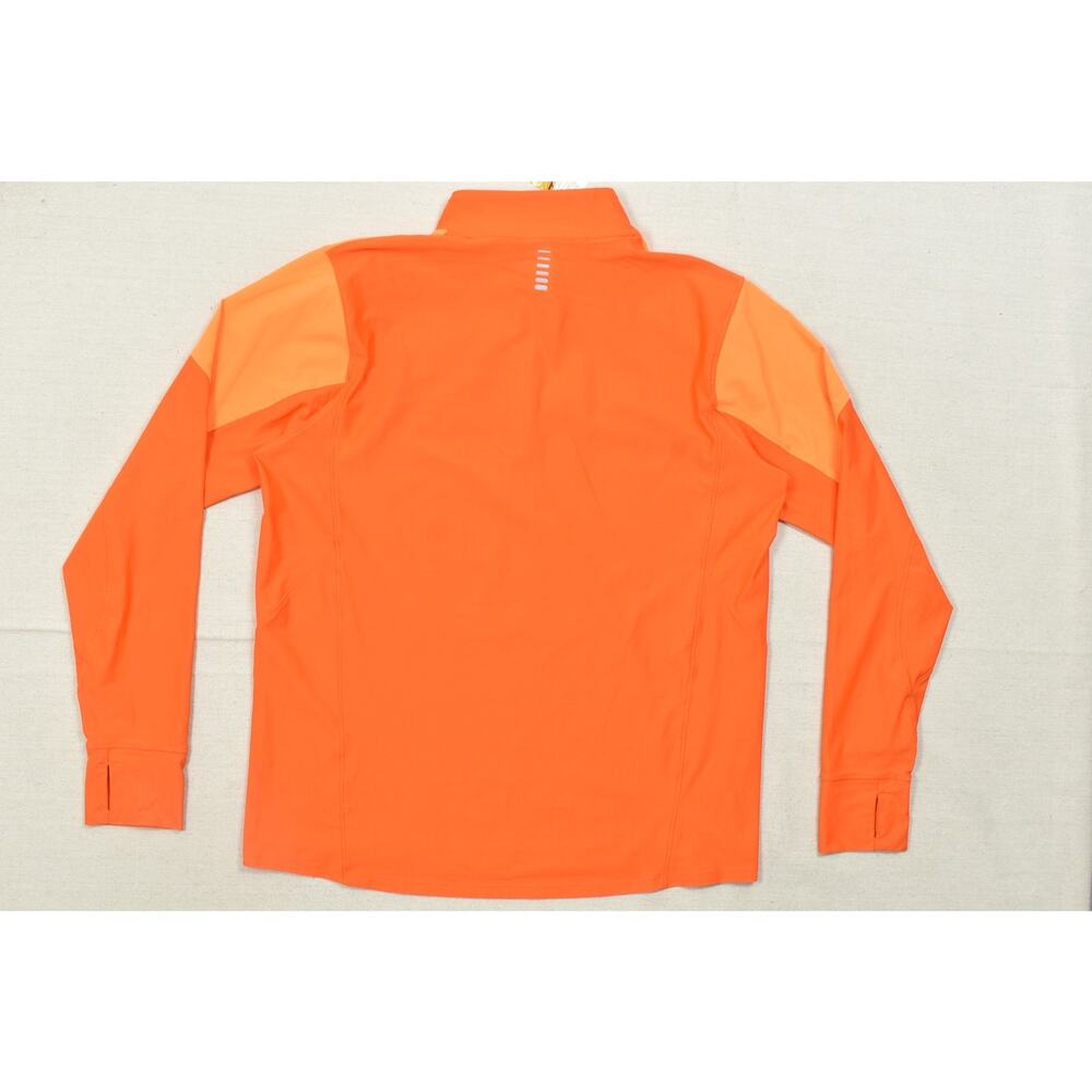 Under Armour UA Run HeatGear 1/4 Zip Orange Pullover Shirt Men's 2XL Fitted - Picture 8 of 8